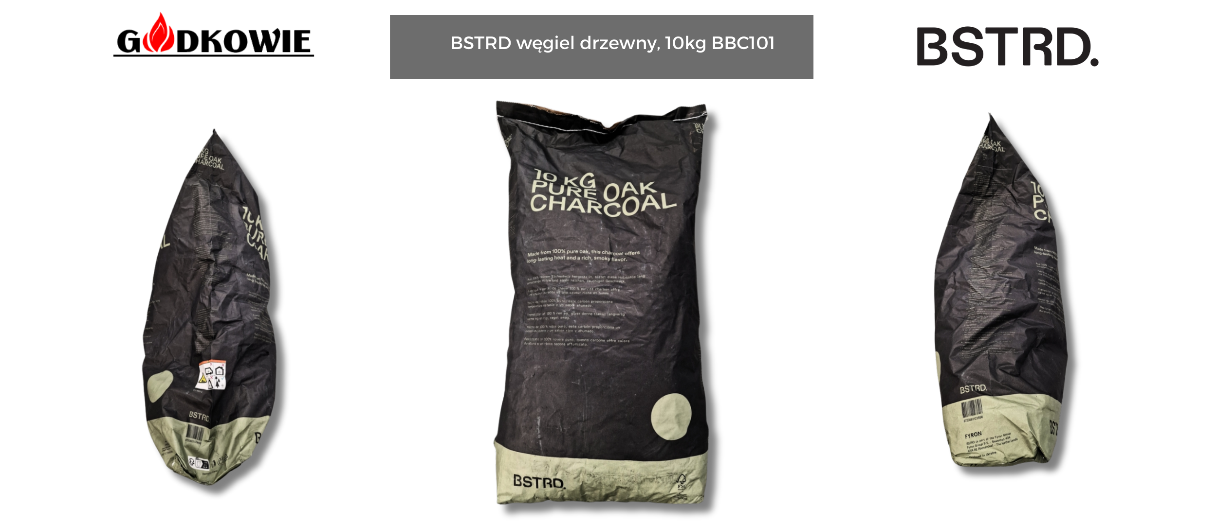 BSTRD węgiel drzewny - 10 kg BBC101 - Dąb