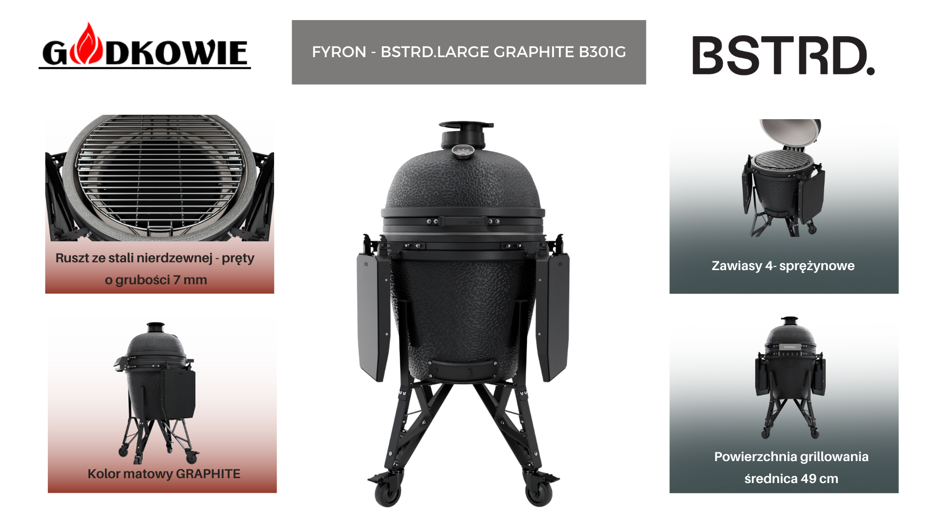 FYRON - BSTRD.LARGE GRAPHITE B301G