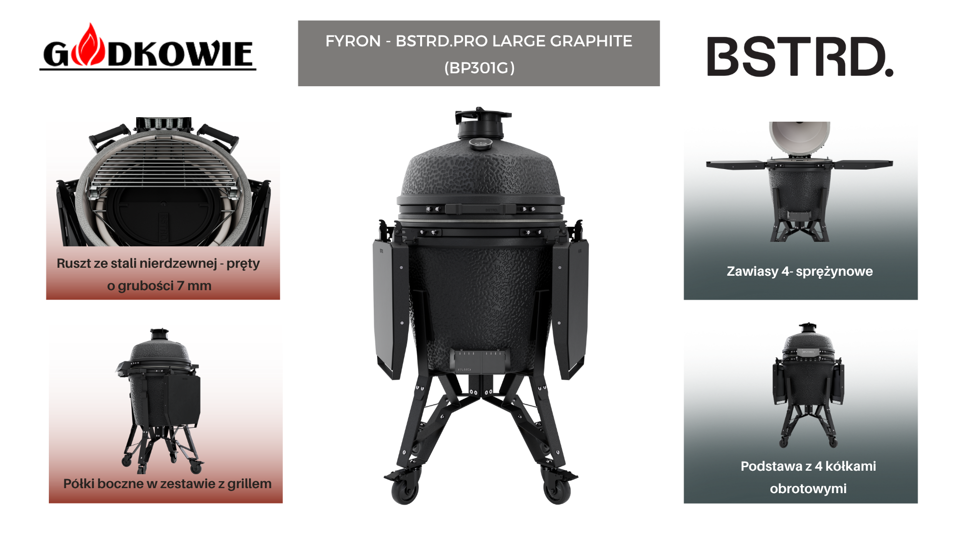 FYRON - BSTRD.PRO LARGE GRAPHITE  (BP301G)