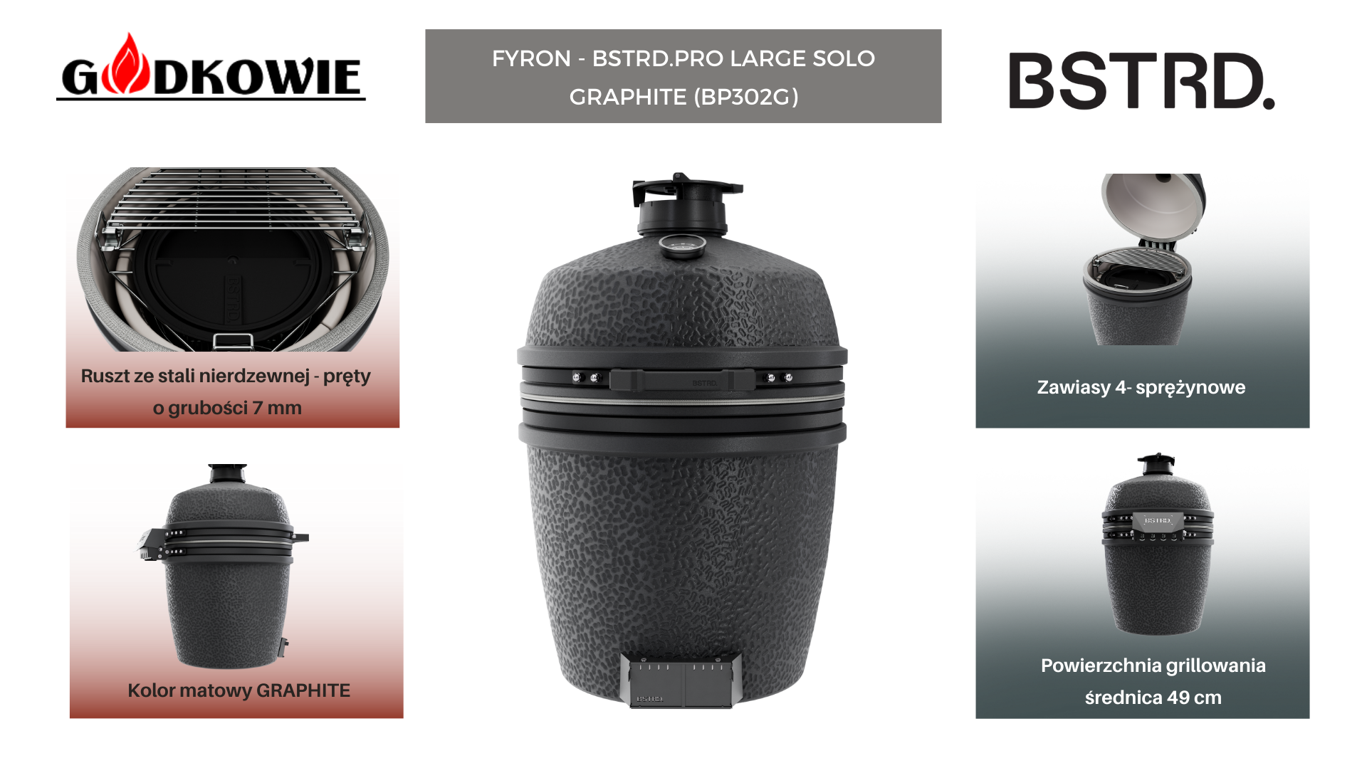 BSTRD.PRO LARGE SOLO GRAPHITE BP302G