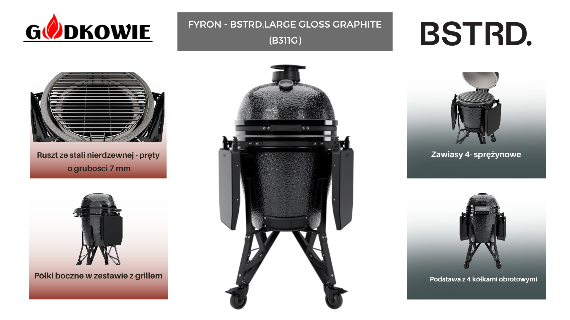 FYRON - BSTRD.LARGE GLOSS GRAPHITE (B311G)